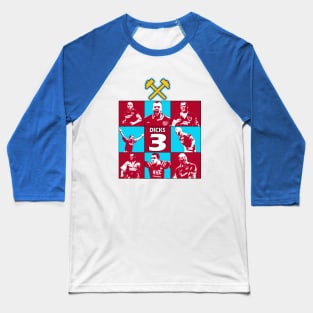 OG Footballers - Julian Dicks - "3" Baseball T-Shirt
